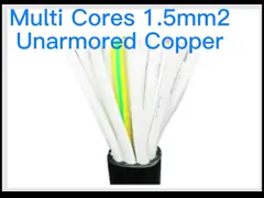 Multi стандарт IEC оболочки PVC кабелей системы управления ядров 1.5mm2 Unarmored медный video