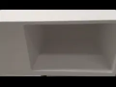 Штейновый таз Bathroom финиша тонет не пористая акриловая твердая поверхностная длина 540mm video