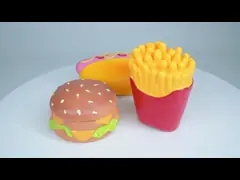 игрушки любимца латекса хот-дога 10cm крепкие пискливые для жевать укус video