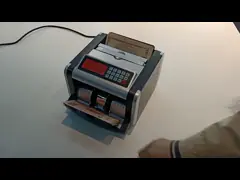 УЛЬТРАФИОЛЕТОВЫЙ счетчик денег примечания ABS 170MM подвергает HKD механической обработке смешал деньги деноминации считая машину USD video