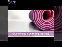 2 циновка йоги разминки TPE 0.61m цвета гибкость 2 дюймов толстая быстрая video