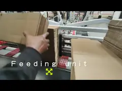 Машина Gluer папки ISO автоматическая, 4 машина складчатости коробки 6 углов рифленая video