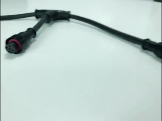 Y Splitter Waterproof Connector Automotive Application Type M12 3 Way M12 8pin