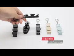 Линия алюминиевого надземного волокна струбцины клина провода зажима кабеля падения анкера оптически video