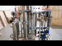 Фильтр Pretreatment аксессуаров SS304 1000LPH водоочистки с клапаном/насосом/измерителем прокачки video