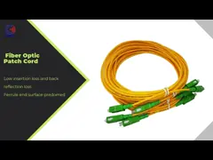Single Mode SC/APC -SC/APC Fiber Optical Patch Cord 10M Low Loss Return Loss 60dB