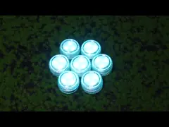Small Submersible LED Lights Mini Waterproof RGB LED Tea Lights Candles Party Events Home Vase Pool Pond Decor