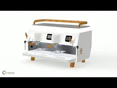 Машина кофе искусственного мраморного руководства коммерчески/Semi профессиональная машина эспрессо video