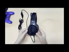 шум водителя 40mm отменяя шлемофон ПК, связанные проволокой наушники для ПК video