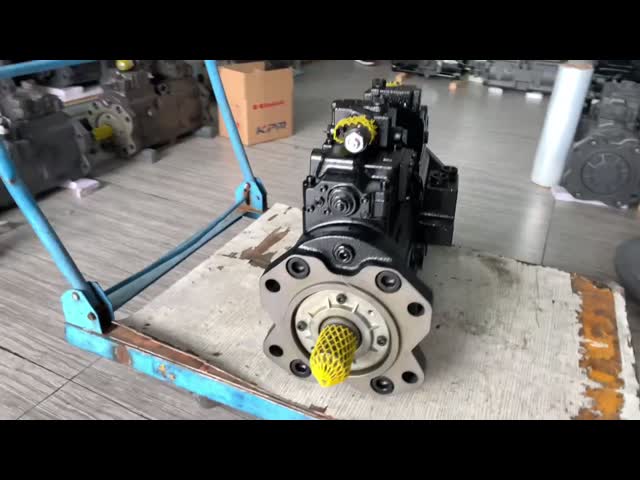 Насос поршеня экскаватора главный разделяет Assy K7V125 SK200-10 ботинка поршеня LQ10V00035R100 видео