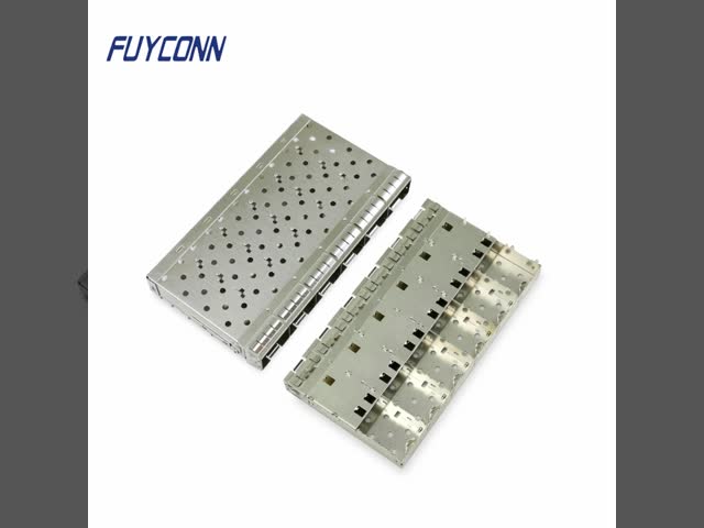 SFP Cage, Small Form-Factor Pluggable Stacked Multi SFP+ Cage