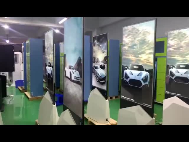 Commercial 1080p 4k Stand de chão Commercial Double Sided Oled Digital Signage Lobby Digital Signage