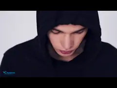 Breathable хлопок полиэстера с капюшоном вяжет логотип Customied сокращения свитера анти- video