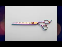 Левый набор ножниц собаки ручки диаманта руки для утески Chunker video