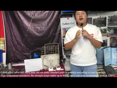 Место шарикового клапана отливок сплава кобальта API 11AX V11-175 насоса полевой штанга video