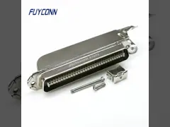 64 соединитель штепсельной вилки соединителя 32pairs Pin Amphenol IDC мужской Centronics с крышкой металла 90 градусов video