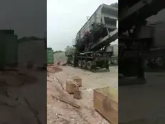 Дробилка мобильного Crawler дробилки челюсти 3YZS1848 PF1210 мобильная    Мобильная дробилка, портативный задавливая завод video