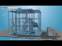 Wastewater Multiple Effect Evaporation System 5T/H Mechanical Vapor Recompression Evaporator