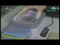 цифровой ультразвуковой уборщик 1.2L разделил denture цифрового дисплея брея голову video