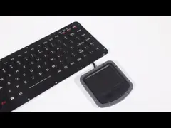 IP65 Silicone Rubber Military Keyboard PS2 USB With 400DPI Touchpad