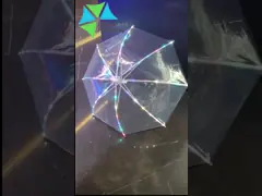 Зарево полностью приведенное творческого зонтика электрофонаря светлое модное на ночь video