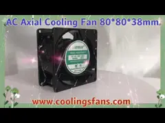 вентилятор с осевой обтекаемостью 110V 80x80x38mm промышленный с затеняемым мотором индукции поляка video