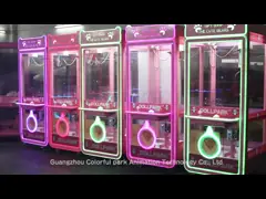 Машина когтя хватальщика игрушки 75KG, сумасшедшая машина когтя аркады игрушки для торгового центра video