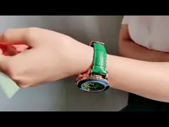 Genuine Leather Band Womens Fashion Watch With Japan Chronograph Quartz Movement video