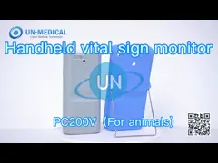 PC200V Handheld 5 Leads Veterinary Vital Signs Monitor NIBP SPO2 TEMP