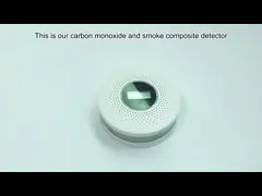 Портативная батарея сигнала тревоги Co огня привелась в действие детектор дыма и окиси углерода для дома и кухни video