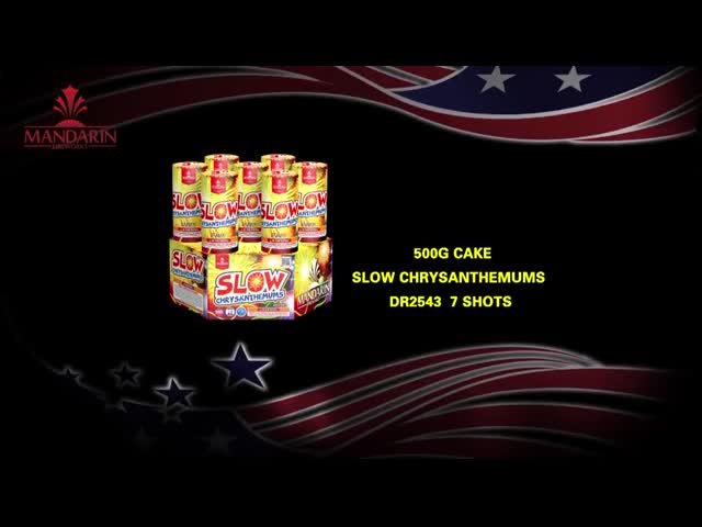 Consumer Hot Selling 7 Shots Slow Chrysanthemums Cake 1.4G Fireworks Fireworks Salute video