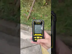 Чернота измеряя аппаратуры земли цифров GPS территории Handheld желтая video