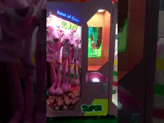 Управляемое монеткой розовое оборудование лотереи игрушки капсулы видеоигры автомата подарка video