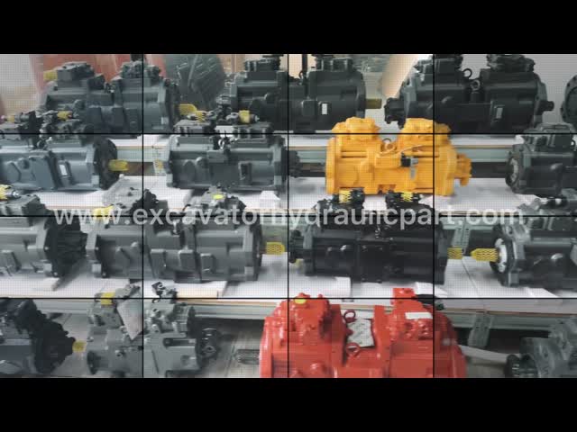 Стальные части гидронасоса экскаватора для радиатора двигателя с непосредственным впрыском CAT E320D видео