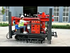 MAX 400 м Глубина Yuchai Engine Crawler Водный скважина буровой установки CWD400 video