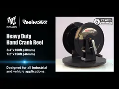 HEAVY DUTY HAND MANUAL CRANK HOSE REELS