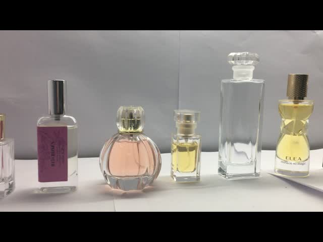 роскошные пустые флаконы духов 50ml с крышкой украшения ленты