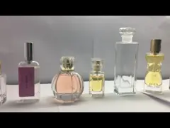 стеклянные роскошные флаконы духов 40ml с ясным шариком формируют крышку Surlyn video