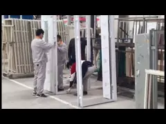 Дверь внешней стальной безопасностью гостиницы огнеупорная стальная video