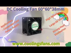 охладителя C.P.U. 48V 60x60x38mm ветер малошумного квадратный мягкий используемый на трутне ПК video