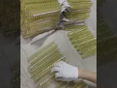 Катушка золота тангажа диаметра провода 2mm 50mm гальванизировать 4:1 скрепленная спиралью video