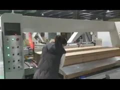 2500x4000 Automatic Folder Gluer Stitcher Machine Two In One Cardboard Stitching Machine