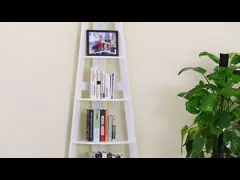 Книжные полки лестницы угла 5 рассказов 190CM трапецоидальные video