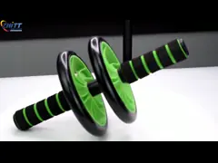 Колеса ролика спортзала машины ролика Dia 0.63KG 16.5cm тренировка плеча подбрюшного Antiwear video