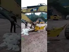 Cartão embalado Excavator Stump Ripper Amarelo Força e durabilidade melhoradas
