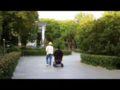 Aluminium Lightweight Folding Powered Wheelchair 100KG Load video