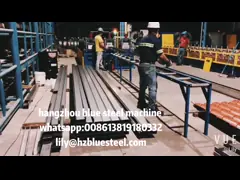 Автоматически измените крен Пурлин к з размера формируя машину с 18 группами ролика video