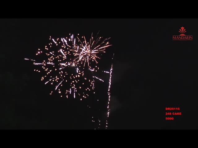 Liuyang 24 Fireworks Shots 500G Cake With High Quality Provided Pyrotechnics Factory video