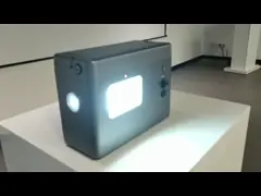 Красный свет портативной батареи воздуха DC 5V алюминиевой проблескивая video