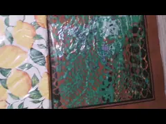 Красный гость 20ct рождества напечатал размер бумажной салфетки 33x33cm video